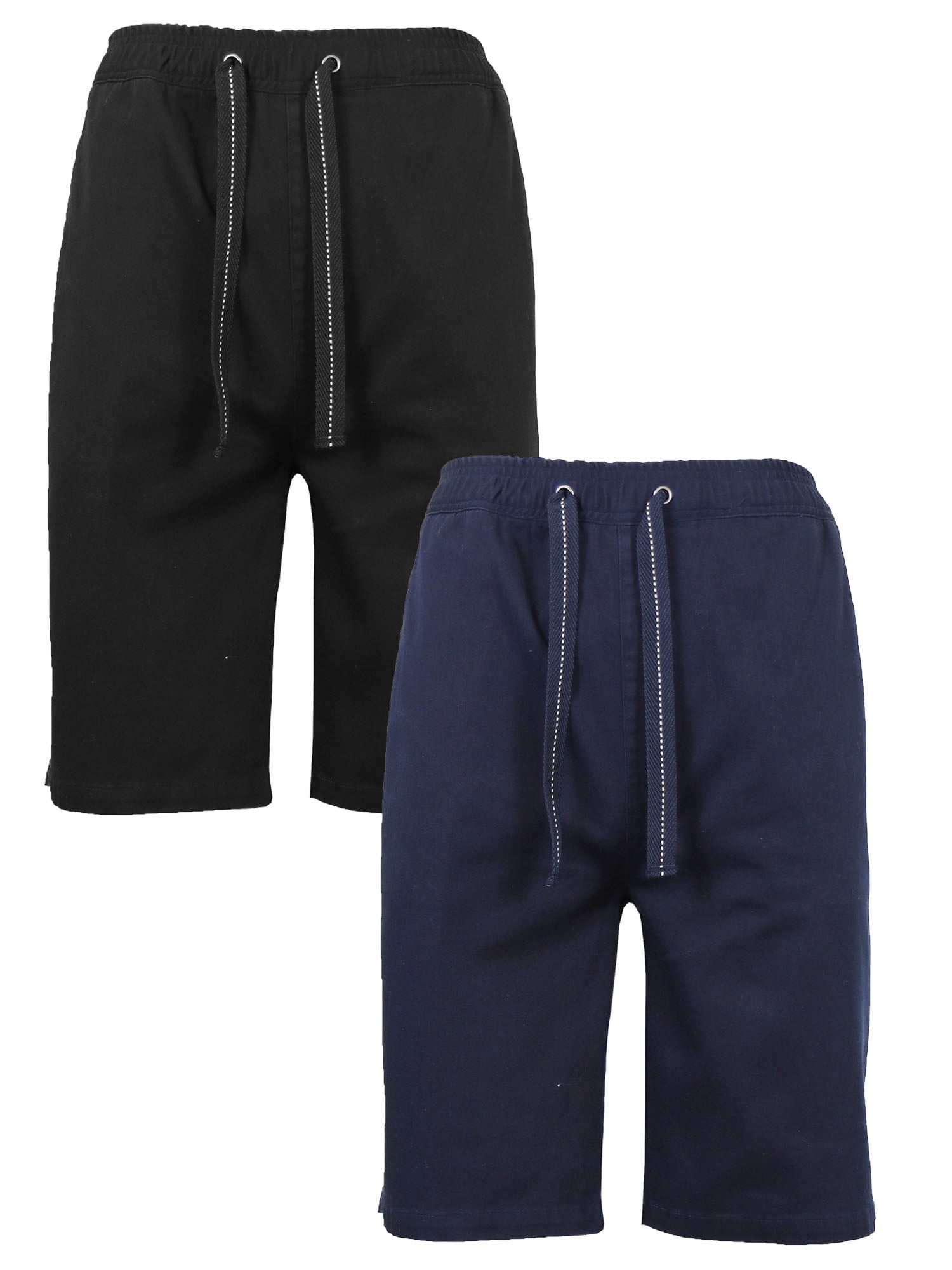twill jogger shorts for men
