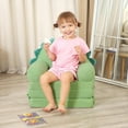 thumbnail image 4 of Foldable Kids Sofa, Sherpa Teddy Bear Toddler Couch with Tri Folding Foam Cushions, Comfy Kids Couch for Kids Age 3-6, 4 of 13
