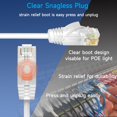 thumbnail image 4 of Cable de conexión Ethernet Lysymixs Cat6a Slim, 10 pies, 24 unidades, blanco, 4 of 6