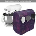 thumbnail image 2 of Colorful Stand Mixer Cover, Rhythmic Delicious Jars Jam Sketch Print on Polka Dotted Background, Kitchen Appliance Organizer Bag Cover with Pockets, 5 Quarts, Plum Fuchsia, by Ambesonne, 2 of 4