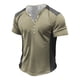 thumbnail image 1 of Men'S Printed T-Shirt Outdoor Retro Button Loose Short Sleeve Top 5XL, 1 of 3