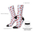 thumbnail image 6 of Honeii Cartoon Lobsters 1 Print Adult Socks,Crew Socks,Casual Calf Socks,Daily Wear Socks for Men & Women, Perfect for Sports, Casual and Everyday Use, 6 of 6