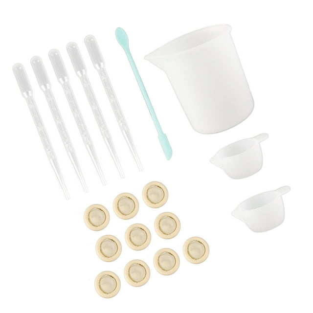 Tasses à Mesurer en Silicone pour Résine, Tasses de Mélange en Résine Réutilisables, Moules de Coulée en Silicone avec Bâton de Mélange pour Bijoux DIY