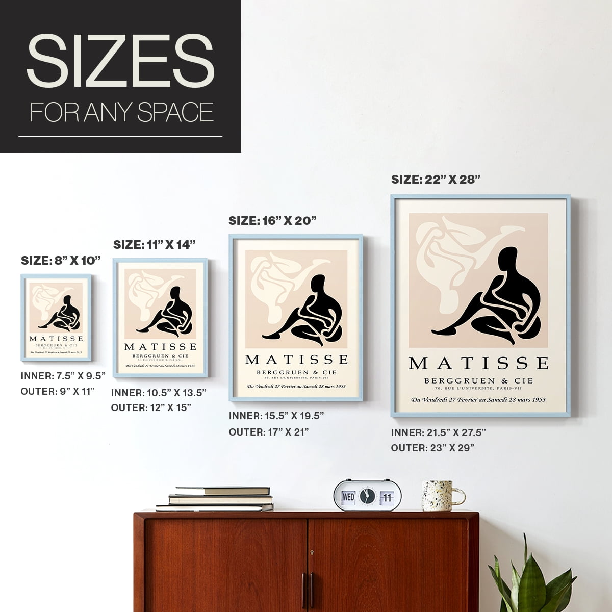 Matisse XLV Framed Print - Solid Wood