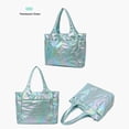 thumbnail image 3 of Bolso de hombro para mujer Bolso mensajero impermeable de gran capacidad (verde perla), 3 of 8