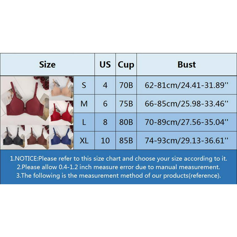 CAICJ98 Lingerie for Women Women Full Cup Thin Underwear Plus Size Wireless  Sports Bra Lace Bra Cover Cup L Size Vest Bras Red,M 