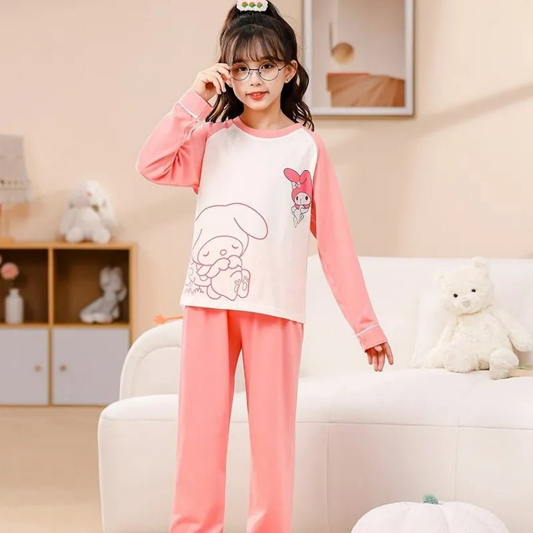 Sanrio Kawaii Hello Kitty Pajamas Anime New Cinnamoroll Kid's Pure