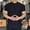 Black, variant on Hrsba Mens Tee Shirts,Fast Drying Wrinkle Free Cuff Styled Sports Short Sleeve Crew Neck Tee