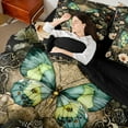 thumbnail image 4 of Castle Fairy Kids Teens Butterfly Twin Bedding Sets,Gothic Moth Bedding Comforter Set, 4 of 8
