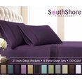 thumbnail image 4 of Stylish Pleated Hem 21-inch Extra Deep Pocket Comfortable Microfiber Sheet Set by Southshore Fine Linens, 4 of 10