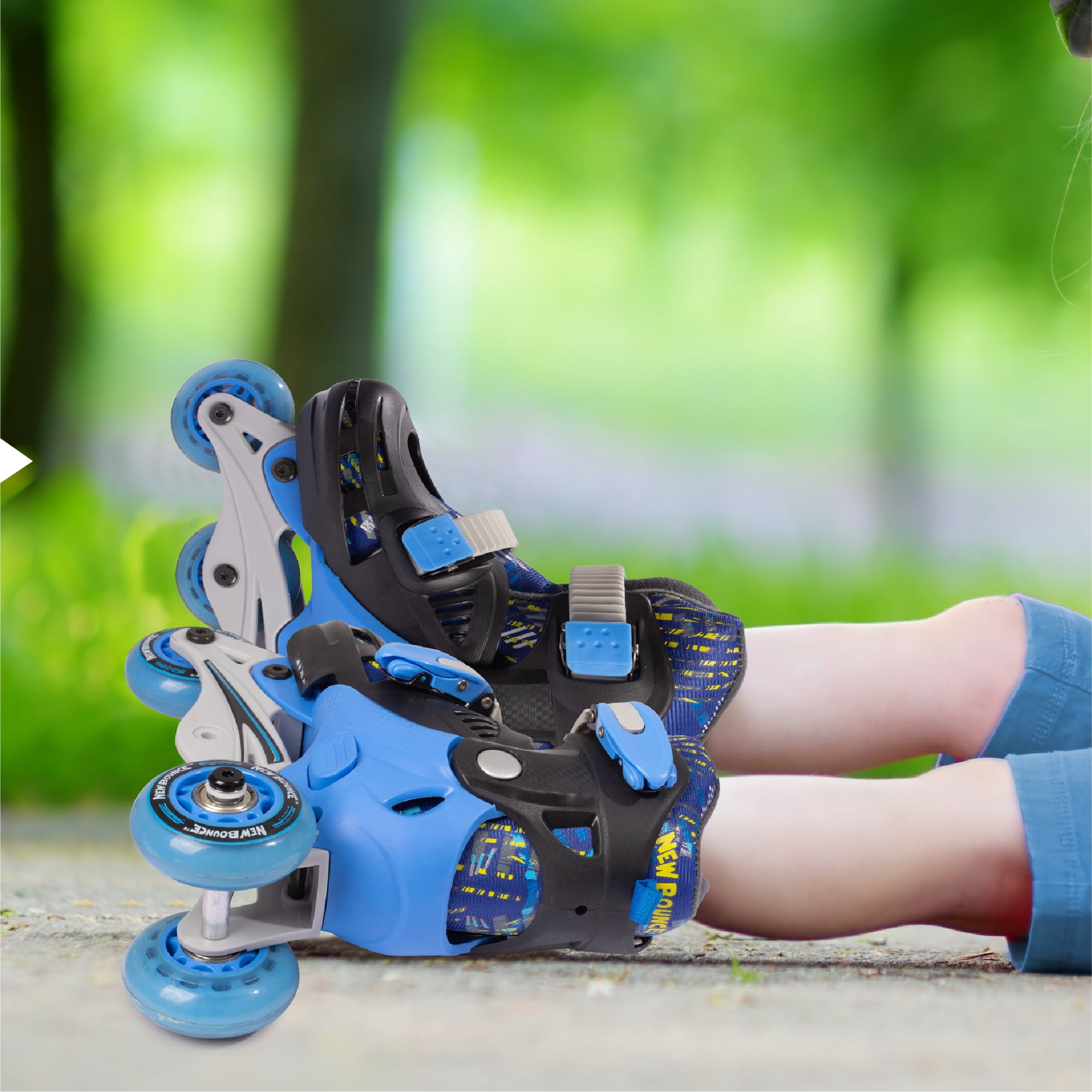 New Bounce Inline Skates for Toddlers – Adjustable Roller Blades for Junior Shoe Size 8-11 – Comfortable and Durable Inline Skates for Kids