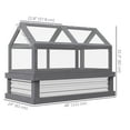 thumbnail image 3 of Outsunny Cadre Froid en Polycarbonate, Serre de Jardin Surélevée, 3 of 10