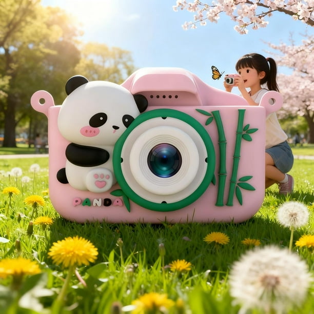 Electrónica, fotografía, cámara digital infantil de 1080p con tarjeta de 32 GB, silicona suave a prueba de golpes, ideal como regalo de cumpleaños para niñas y niños de 3 a 12 años.
