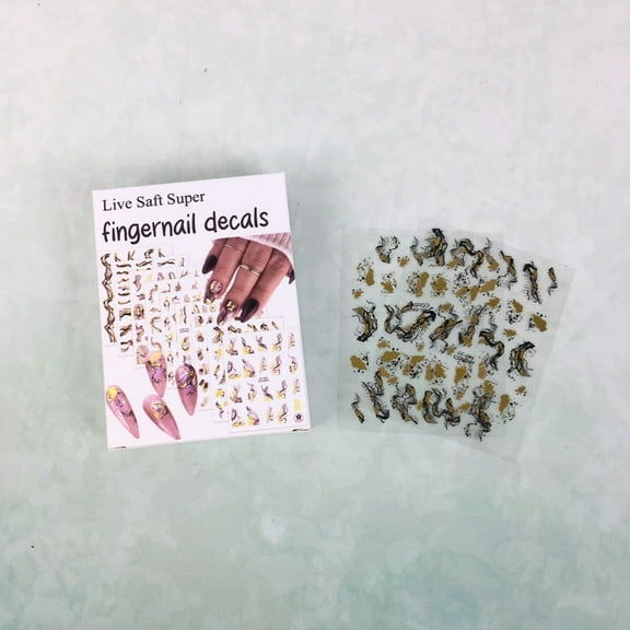 Live Saft Super fingernail decals – Self-Adhesive Nail Art Stickers, Easy to Apply & Long-Lasting Nail Decorations for DIY Manicures