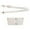 Blanc, variante sur Manchon de Tasse Portable Réutilisable avec Bandoulière Ajustable pour Port Mains Libres et Fixation sur le Corps