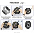 thumbnail image 4 of 8.5 Inch Electric Scooter Split Wheel Hub Aluminum Alloy Rear Wheel Rims Solid Tire Modification Accessories Compatible with M365/1S/Lite/MI3, 4 of 8