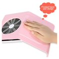 40W Pink Or White Nail Dust Collector Nail Suction Fan Nail Dust Vacuum