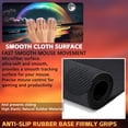 thumbnail image 3 of Desk Mat, Rainbow and Full Moon Desk Pad, Beach at Night Large Gaming Mouse Pad for Desk, 31.5"x11.8" Extended Big Computer Keyboard Mouse Pad with Non-Slip Base and Stitched Edge, 3 of 13