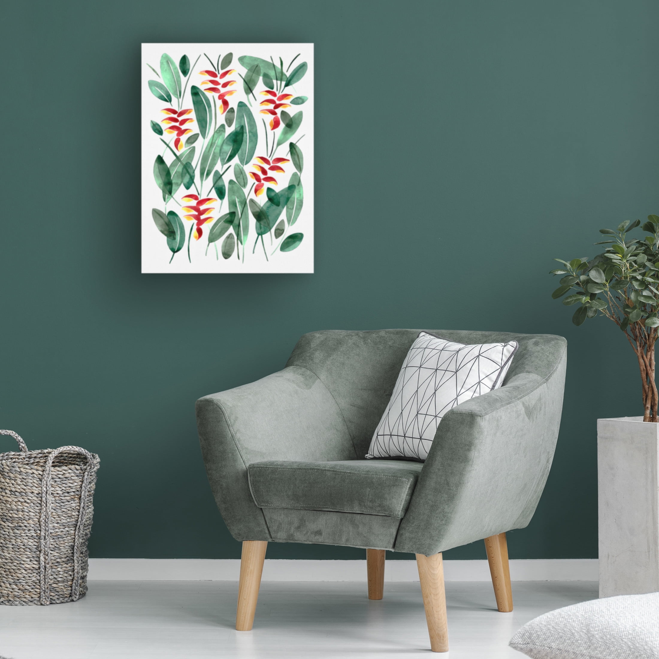 Canvas Wall Art - Cami Juncos 'Hanging Lobster Claw' Wall Art for Living Room, Bedroom, or Office Décor by Trademark Fine Art - 35 x 47 Inches