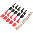thumbnail image 4 of Prise Banane Empilable, 10 Connecteurs de Prise Banane Fils Multimètres Entièrement Isolés 4 MM Extrémités Adaptateur de Prise Banane Rouge, Multioutils, 4 of 8