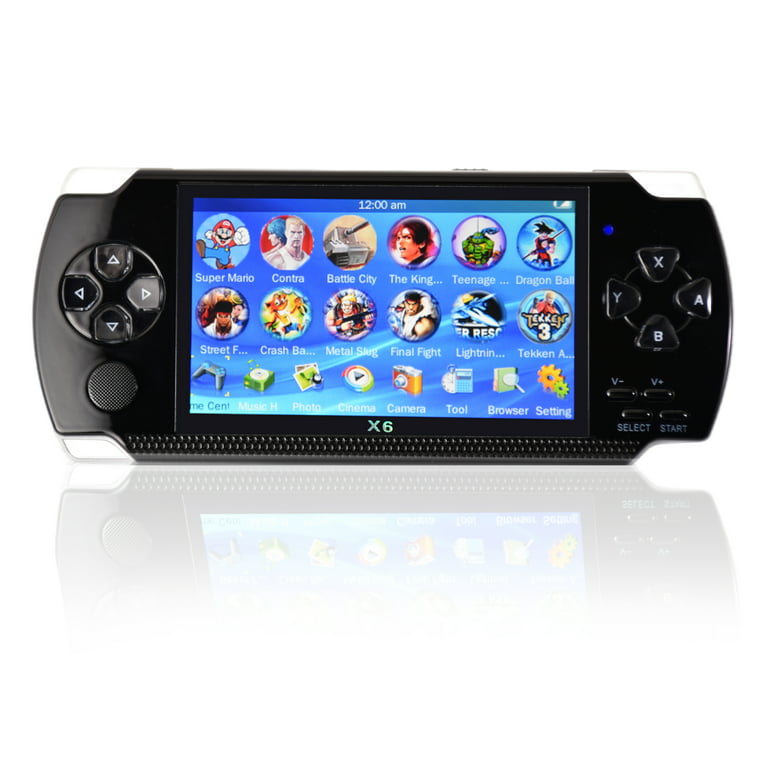 Generic Handheld Game Machine X6, 4.3 inch Screen, Built-in Over 10000 Free Games, Black - Walmart.com