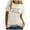 Beige, variant on Women's Classic Casual Round Neck T Shirt Soft Comfortable Versatile Daily Wear Basic Tee Short Sleeve Solid Color Top