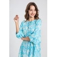 thumbnail image 5 of EASYBRAUS Women Floral Print Maxi Dress Boho Lantern Sleeve Loose Fit Spring 2025 S-2XL, 5 of 8