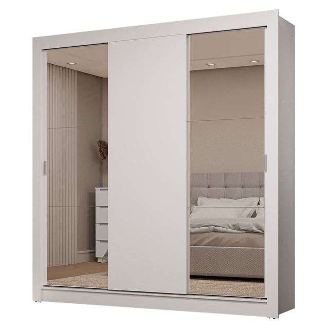 Ropero Closet Madesa 3 Puertas 2 Espejos BB 01