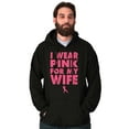 thumbnail image 5 of Wear Pink For My Wife Breast Cancer Hoodie Hooded Sweatshirt Men Brisco Brands S, 5 of 6