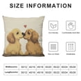 thumbnail image 6 of COMIO  Valentine's Day Gifts Pillow Covers Love Boop Kiss Decorative Throw Pillow Case, Wedding Gifts, Dog Lover Gifts, Golden Retriever Decor for Home Bedroom Living Room 2pc White, 6 of 6