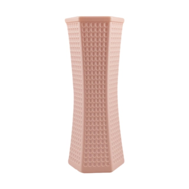 Jarrón de flores para centro de mesa, práctico estante minimalista, versátil, ideal como regalo, adorno de mesa para sala de estar, jarrón decorativo Rosa