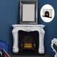 thumbnail image 4 of Chimenea en miniatura, llama LED eléctrica, ascuas , casa de Vintage, decoración de resina, componentes de construcción para 1:12, 4 of 9