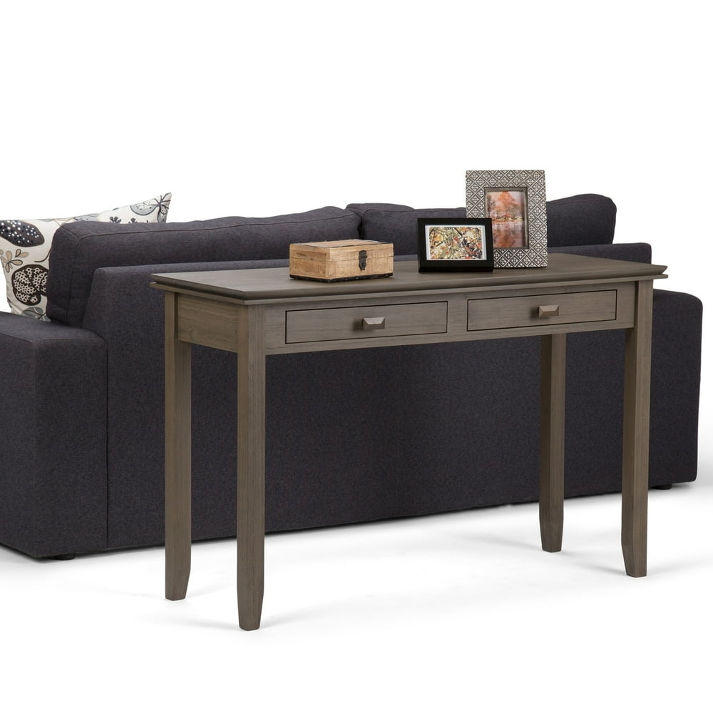WyndenHall Stratford SOLID WOOD 46 inch Wide Contemporary Console Sofa