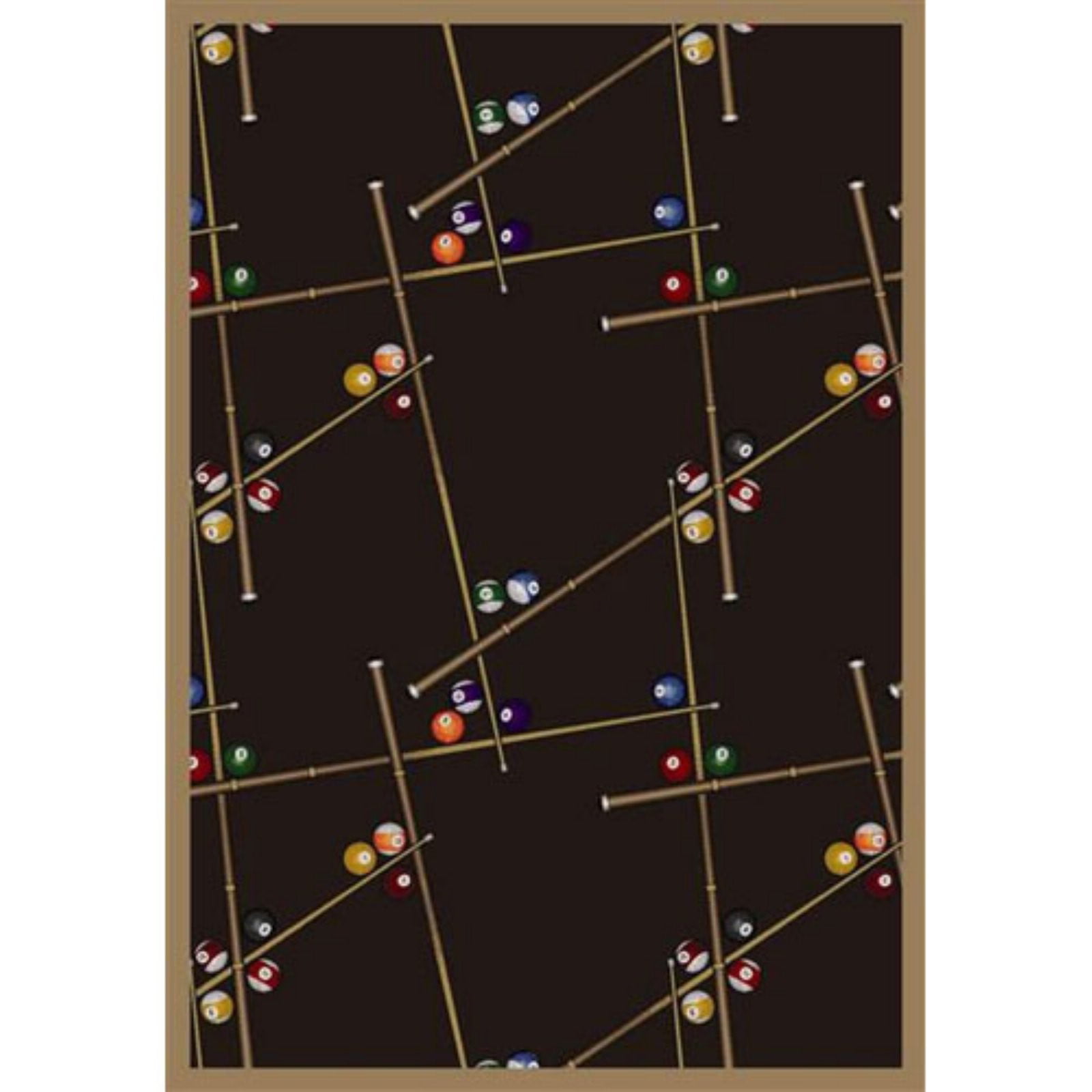 Joy Carpets 1510D-03 Snookered Burgundy 7 ft.8 in. x 10 ft.9 in 