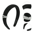 thumbnail image 3 of Unique Bargains 1 Pc Luxury High Cranium Pearl Headbands Black, 3 of 6