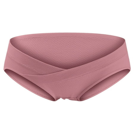 Upioiwer Lace Underwear For Women Seamless Panties Women Low Waist Pregnancy Large Size Belly Support Simple Fashion Breathable Pregnancy Briefs Womens Thongs Underwear Pack Silk Panties For Women
