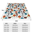 Zufioo Color Balls Fleece Blanket Queen Size,Plush Bed Blanket,Ultra