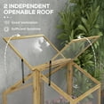 thumbnail image 6 of Outsunny Raised Garden Bed with Wooden Cold Frame, 35.5" x 31.5" x 36", 6 of 9