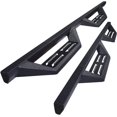 thumbnail interactive-video image 1 of Black Aluminum Running Boards For 07-18 Jeep Wrangler 4Dr – Heavy Duty Side Steps Nerf Bars 1 of 3