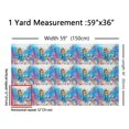 thumbnail image 3 of Manfei Cute Mermaid Fabric by the Yard (1 Yard) for Girls, Colorful Coral Octopus Jellyfish Decorative Fabric by the Yard, Starfish Seashell Sewing & Crafting Fabric, 3 of 6