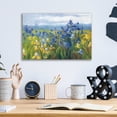 thumbnail image 4 of Epic Art 'Blue And Yellow Flower Field' by Carol Rowan, Acrylic Glass Wall Art, 16"x12", 4 of 8