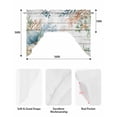 thumbnail image 5 of Beach Coastal Swag Valances for Windows, Small Curtains Drapes, Summer Nautical Coral Shell Botanical Vintage Kitchen Window Curtains Over Sink Window Treatment Valance for Bedroom/Bathroom 56"x36", 5 of 5