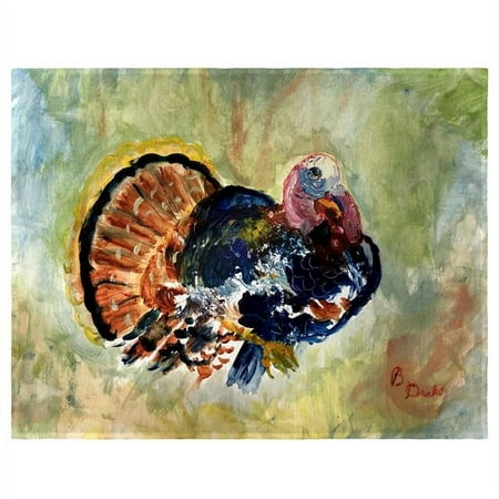 

Betsydrake PM1165 14 x 18 in. Colorful Turkey Place Mat - Set of 4