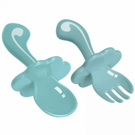 

First Training Self Feeding Baby Utensils Set| Spoon & Fork| for Toddler Weaning Ages 6 Months Up