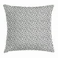 thumbnail image 1 of Black and White Throw Pillow Cushion Cover, Monochrome Abstract Sketch with Geometric Shapes Contemporary Design, Decorative Square Accent Pillow Case, 16 X 16 Inches, Black and White, by Ambesonne, 1 of 2