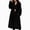 Black, variant on Women's Faux Fur Coat Shawl Collar Long Sleeve Maxi Length Single Button Warm Winter Jacket with Pockets Elegant Casual Fluffy Outerwear Yellow