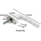 thumbnail image 2 of Vitt fönsterhandtag, 4 delar universal fönsterhandtag, aluminium fönsterhandtag passar vänster, 2 of 5