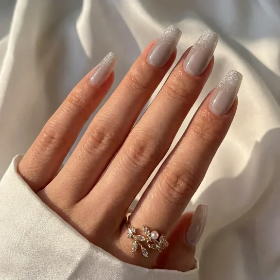 Starlight Shimmer Coffin Nails - Press On Nails