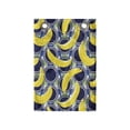 thumbnail image 1 of Colorful Hanging Pocket Organizer, Repetitive Banana Pop Art Pattern with Retro Background, Printed Polyester Storage Bag with Pockets, 14" x 20", Yellow Dark Blue Grey, 1 of 2