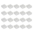 thumbnail image 5 of Uxcell 15x15x8mm Aluminum Heatsink Electronic Radiators for MOS IC Chip Silver Tone 20 Pack, 5 of 5